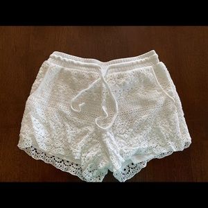 Lace overlay shorts, CYN by Cynthia Mehra